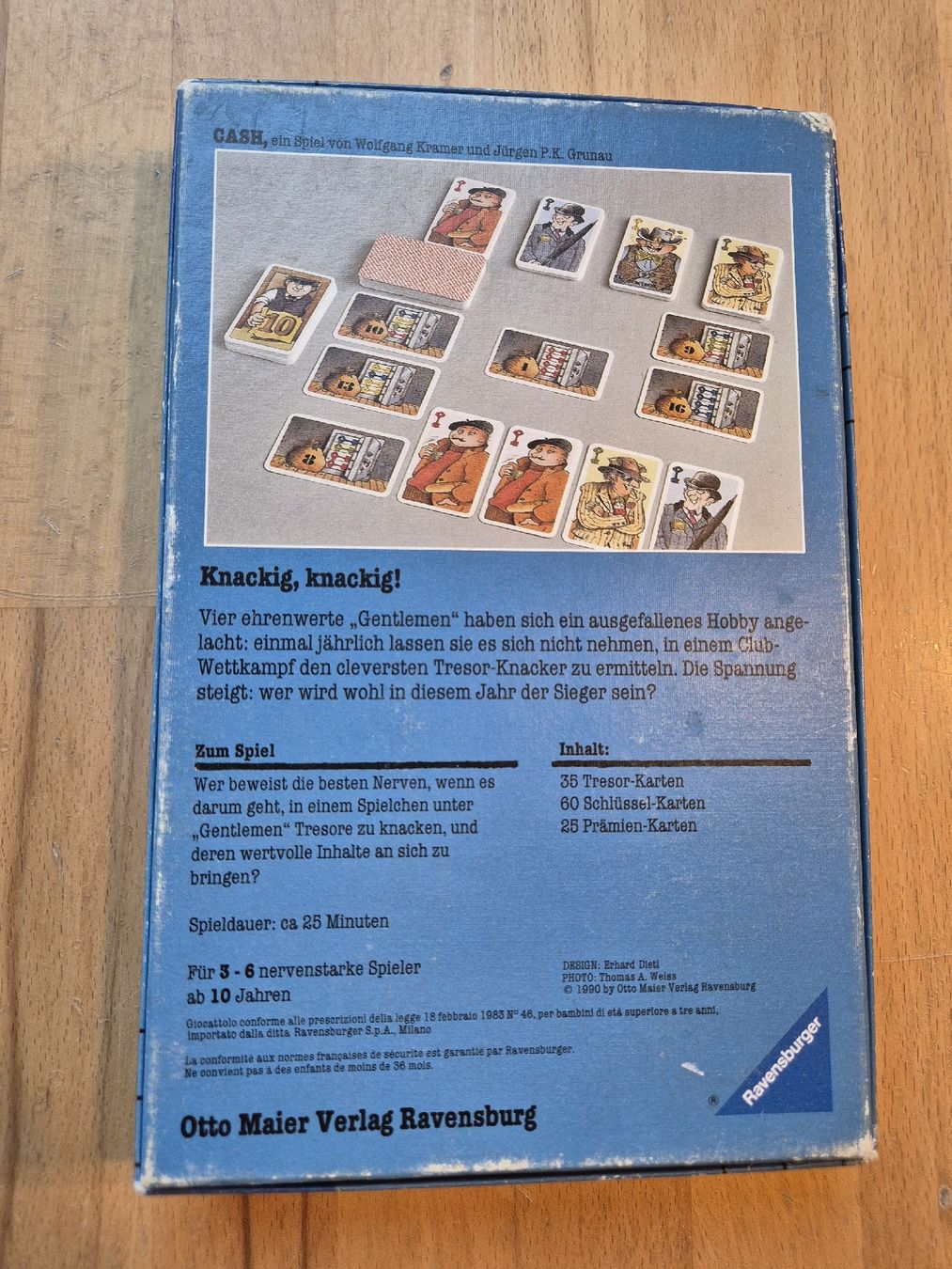 Ravensburger Giochi: Ravensburger CASH "Gentlemen, bitte zur Kasse!" - 1990 – Usato da Ettiswil venduto da beekeper13 1