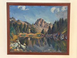 Wilhelm Hartung Gemälde (ca.100x83cm), Original!