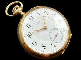 Omega Schützentaschenuhr Bern 1910 Handaufzug 50mm 18k *U994