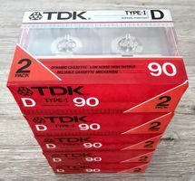 10 Stk Kassetten TDK - D 90 1986-1987 USA Markt