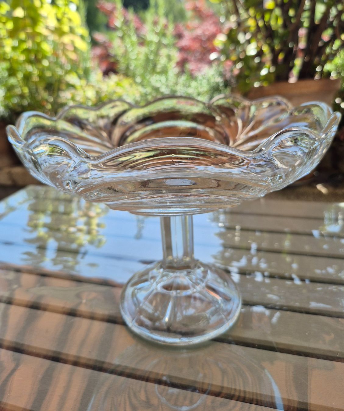 Ciotole: Glas Schale mit Fuss, vintage – Usato da Bern venduto da aronari 2