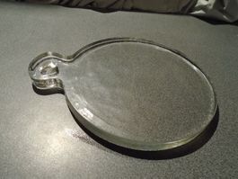 Glasplatte rund, Servierplatte