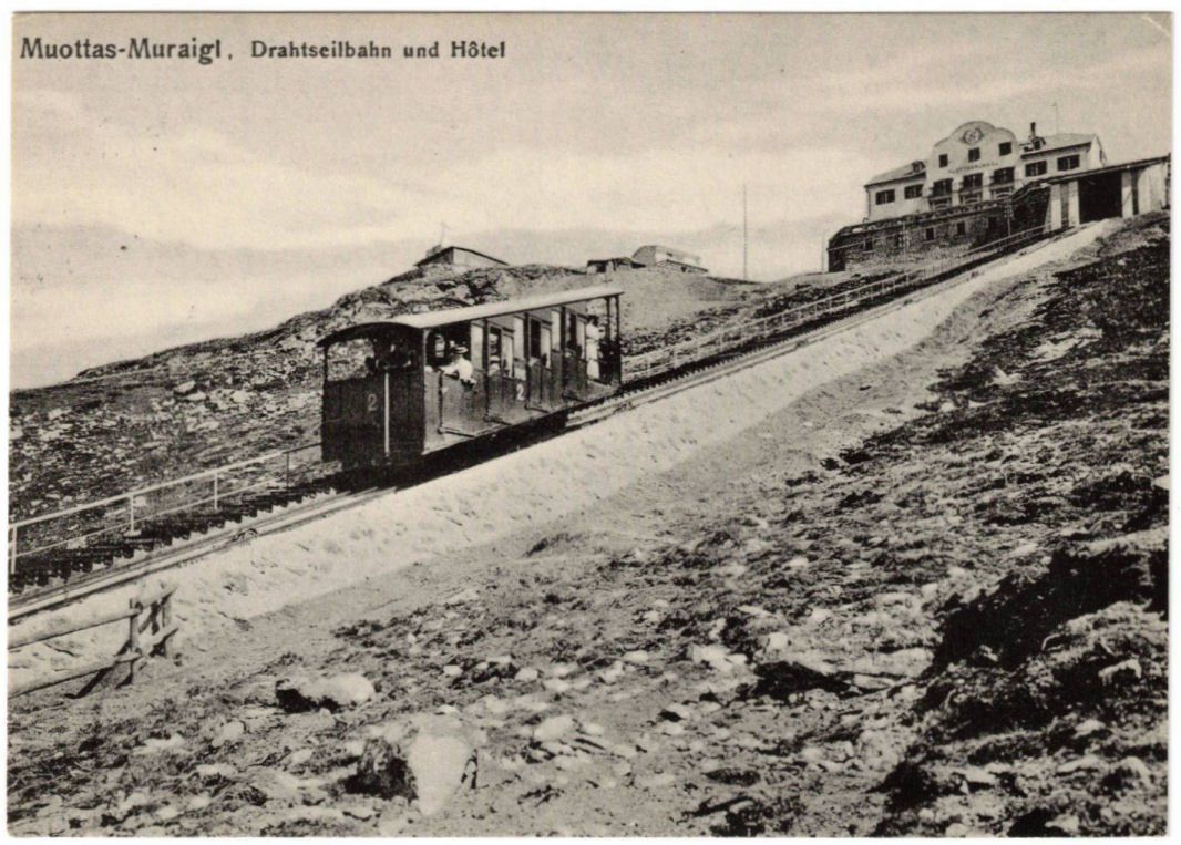 Cartoline postali: St. Moritz - Standseilbahn Muottas Muragl – Usato da Binningen venduto da Mountainrider