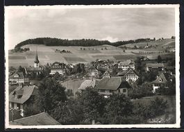 AK Biglen, Teilansicht mit Kapelle, 1940