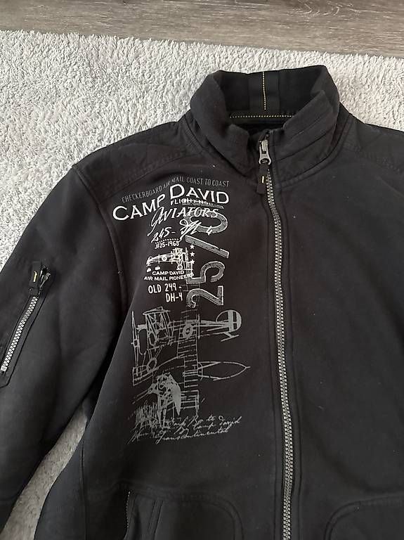 Jacken: CAMP DAVID Sweatjacke Schwarz – Gebraucht aus Möriken AG von nil_hmm8 2