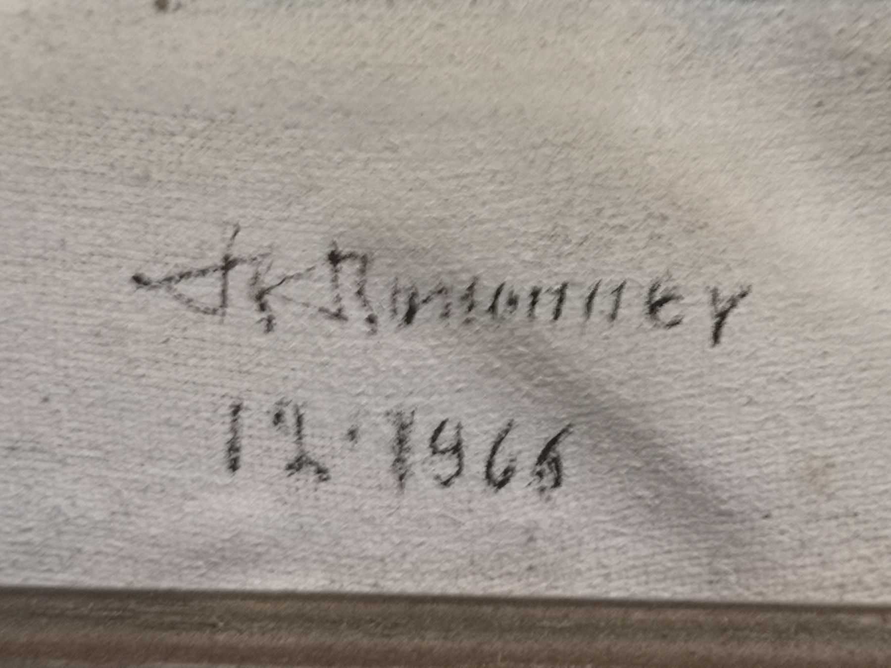 Dipinti: SIGNÉE ET DATÉE 12.1966 – Usato da Genève venduto da Qanil77 2