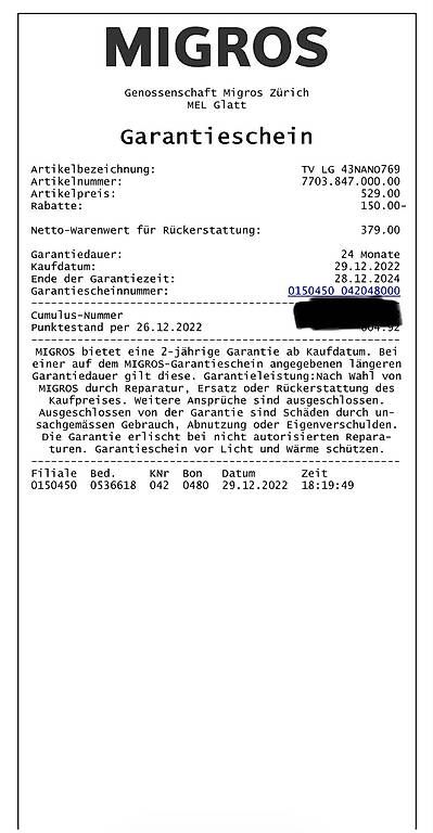 LG Fernseher: TV LG 43NANO769 – Gebraucht aus Glattbrugg von noeminoemi10 4