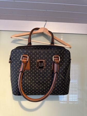 Handtasche, neuwertig, braun/schwarz