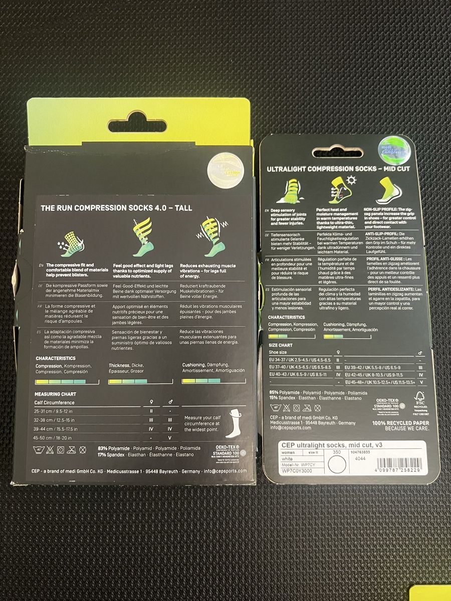 Chaussettes: Damen CEP Laufsocken Bundle – Neuf avec emballage d'origine à Obfelden par running_mike 1