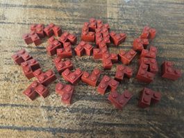 lego 2357 lot de 34 pièces Dark Red Brick 2 x 2 Corner