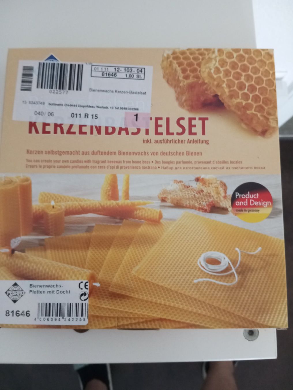 Kit bricolage: Kerzen Bastelset / Bienenwaben – Nuovo (secondo la descrizione) da Amriswil venduto da cbe_cr6q