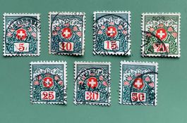Alte Schweizer Portomarken 1911/ 21
