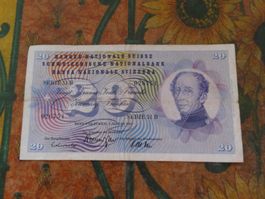 SUISSE  20  Francs  1967  (6751)  Billet