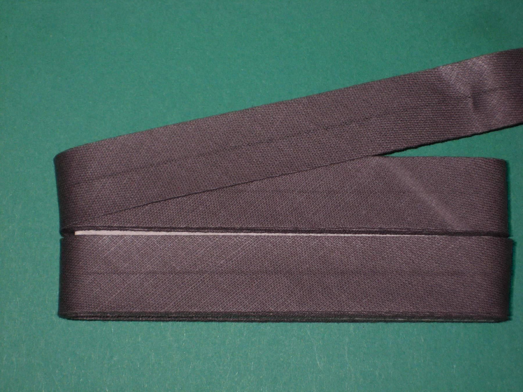 Dekobänder: Schrägband dunkelgrau 2cm / 1cm breit – Neu und originalverpackt aus Füllinsdorf von Schlupp