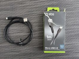 Micro - USB 2.0 Kabel (neu) - 1m