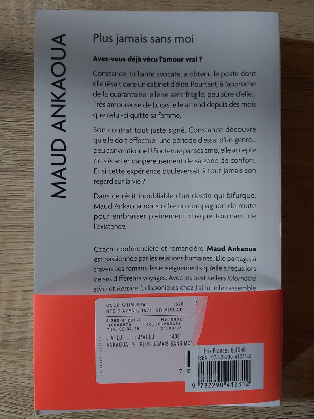 Libri: ANKAOUA Maud - plus jamais sans moi – Usato da Botyre / AYENT venduto da Botyrette 1