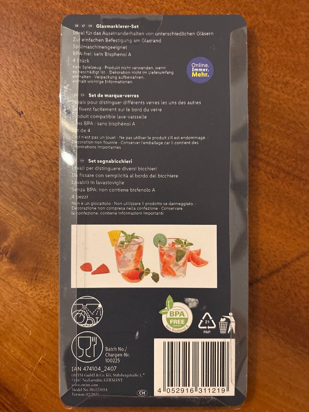 Alle Dekorationen: Glasmarkierer Set NEU Sofortkauf – Neu und originalverpackt aus Genève von Livsonman 1