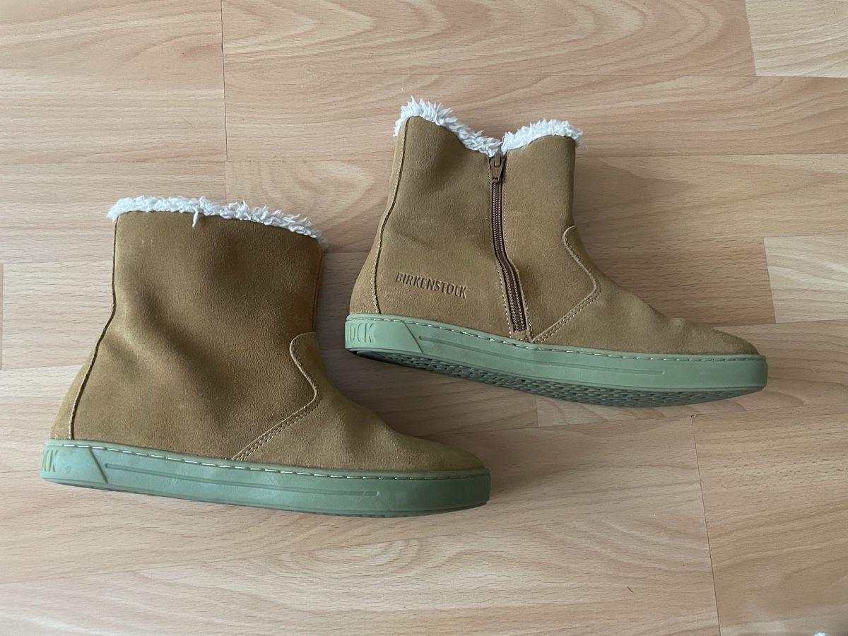 Birkenstock Scarpe da donna: Bottines Birkenstock daim fourrées beige taille 36 – Usato da Lyss venduto da ukiuki21 5