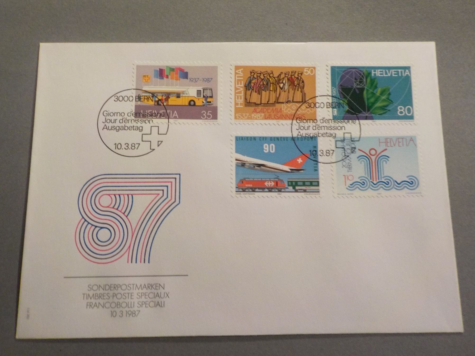 Tutti i francobolli: 1987, FDC, Sondermarken I, Serie – Nuovo (secondo la descrizione) da Muri b. Bern venduto da Ricardoverkauf