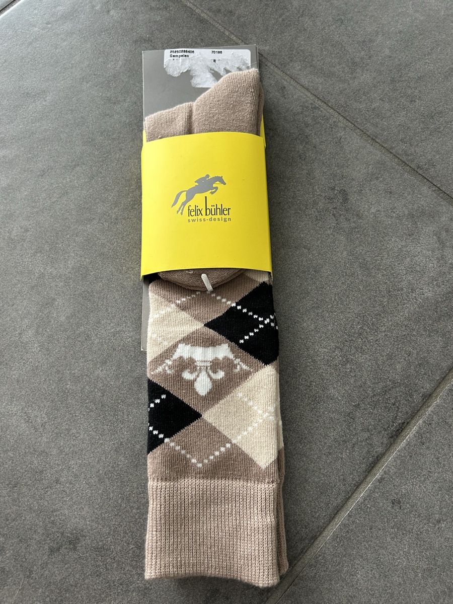 Calze: Neue Reit-Socken Grösse 35-38 – Nuovo e nell'imballaggio originale da Wohlen b. Bern venduto da Beppe99
