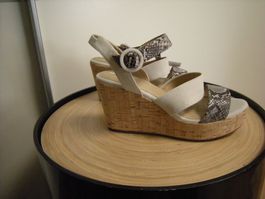 GEOX Sommer Wedges Sandalen Schuhe Gr. 36.5  Echt Leder