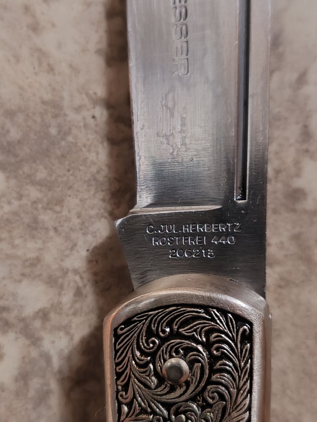 Herbertz Coltelli tascabile: Herbertz Messer mit Lederscheide C.Jul. Herbertz Rostfrei 44 – Usato da Wila venduto da neu_s8qs 4