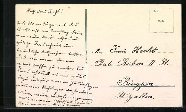 Cartoline postali: St. Gallen, Botanischer Garten und Museu – Usato da Berlin venduto da bartko-reher 1