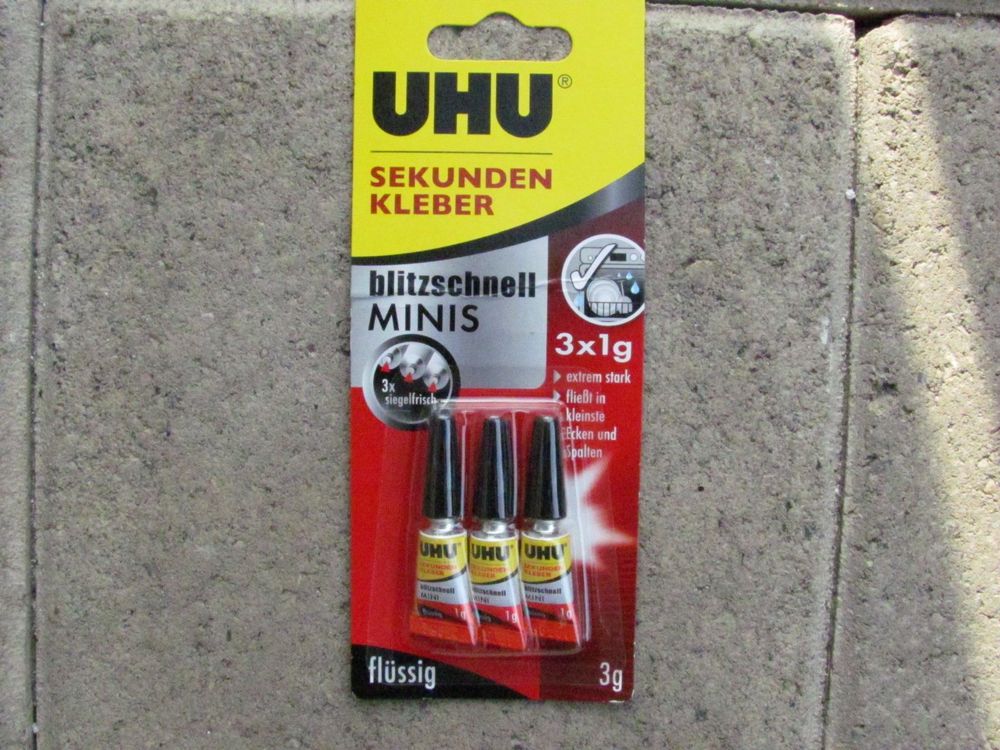 Unbekannt K2 Sekundenkleber, Superkleber, ohne Lösungsmittel, klebt Fast Alles, Kunststoff, Holz, Leder, Keramik, Gummi, usw, 3g