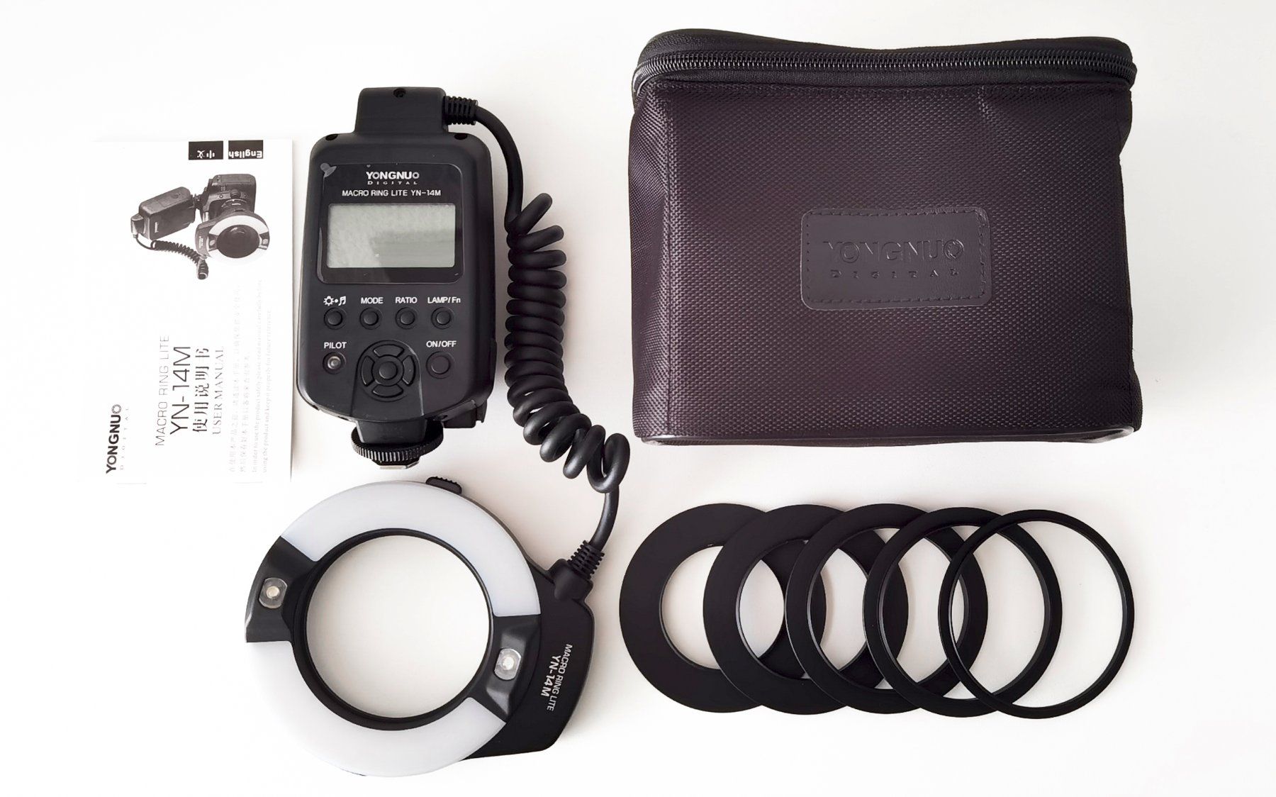 Yongnuo Blitze: Ringblitz Yongnuo YN-14EX und Tasche – Gebraucht aus Jonen von Wolfgang.Wahl