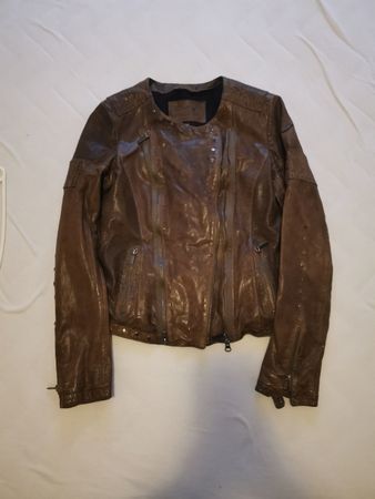 Veste cuir marron G3000 Collection T.34