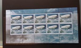 CH 2004 HELVETIA Zeppelin NE Kleinbogen postftisch SBK 1121