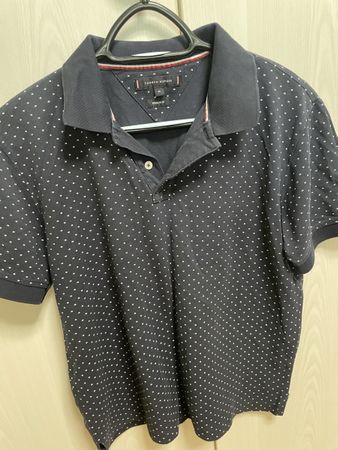 Polohemd Tommy Hilfiger dunkelblau Punkte Grösse M Regular F