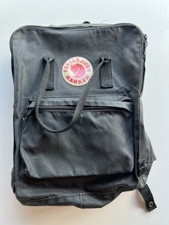Rucksack Fjällräven Kånken schwarz gebrauchter Zustand