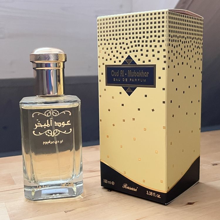 Parfum Huile Dhan Oudh Al Mubakhar Rasasi – 3 Ml – Concentré Huileux Autorisé Distribution – Neuf Sous Emballage
