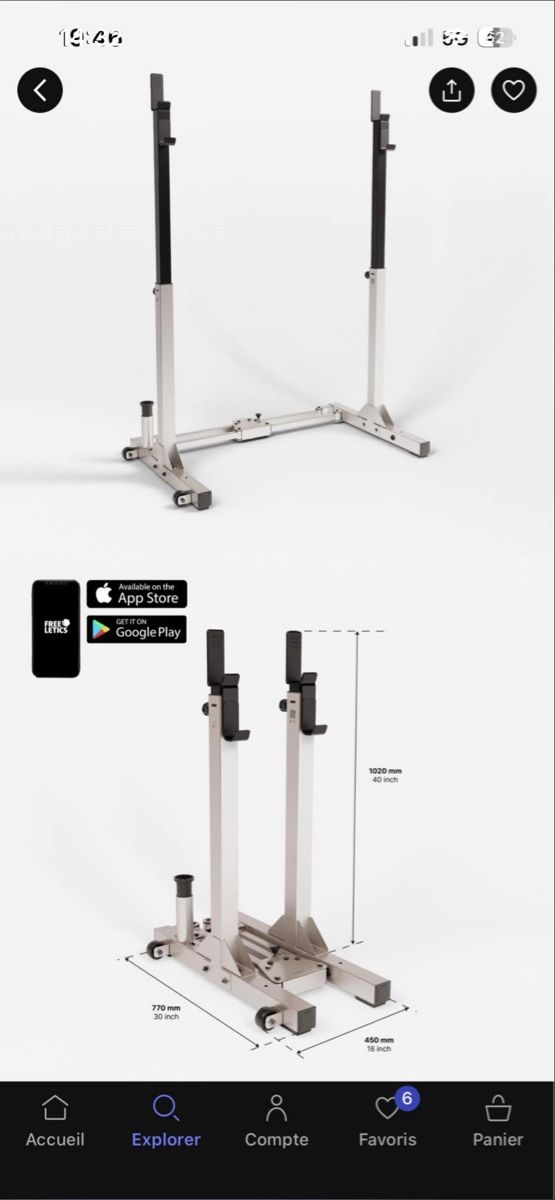 Autres accessoires: Rack muscu correnght – Neuf (Voir description) à Lausanne par der_fr5k