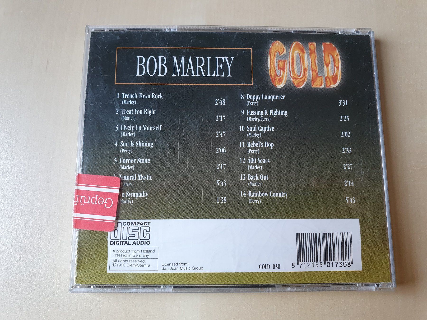 CD: Bob Marley Gold – Usato da Stansstad venduto da collectorsshop 1