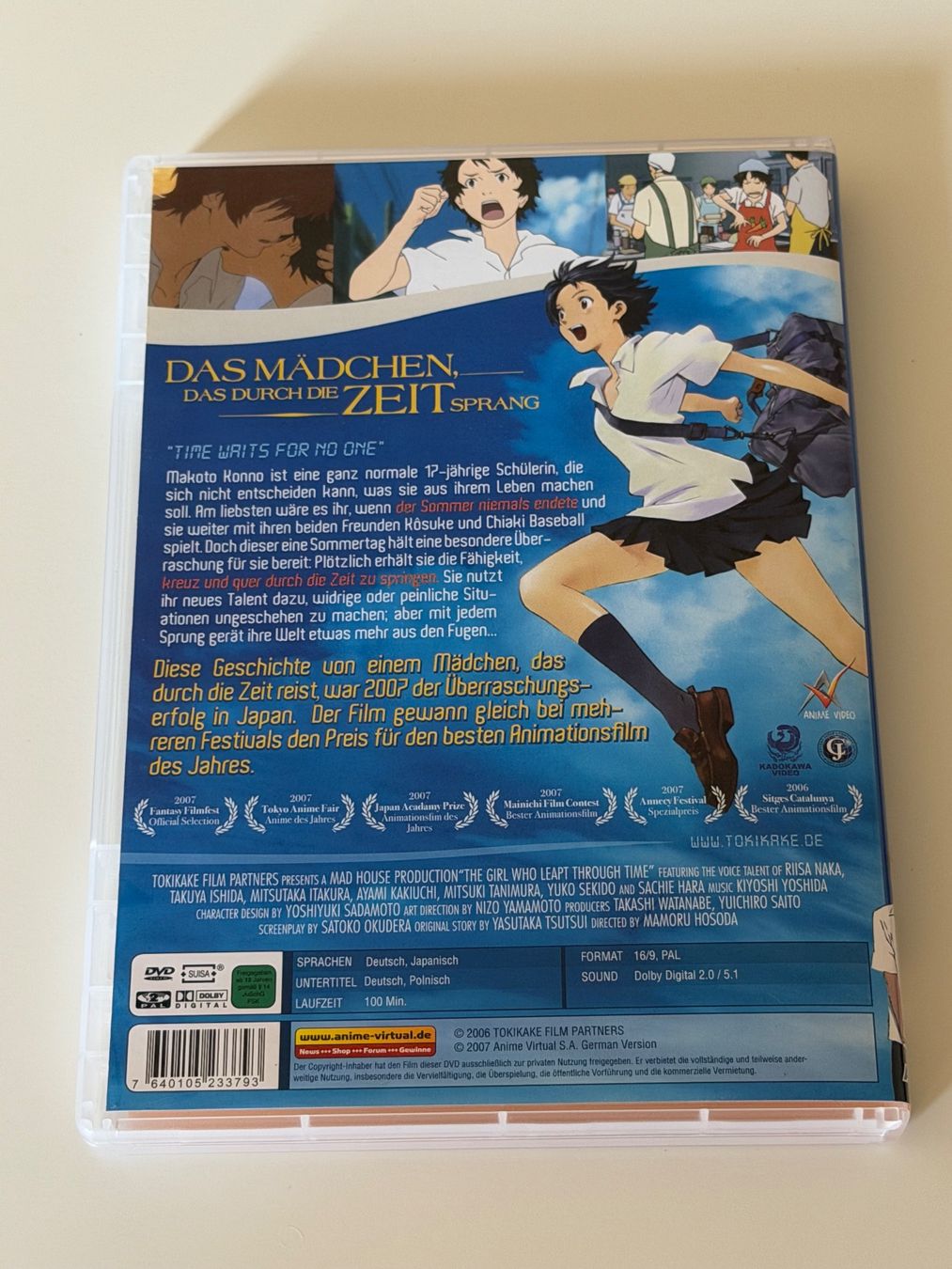Tutti i DVDs: Das Mädchen, das durch die Zeit sprang DVD – Nuovo (secondo la descrizione) da Altstätten SG venduto da sheamus 1