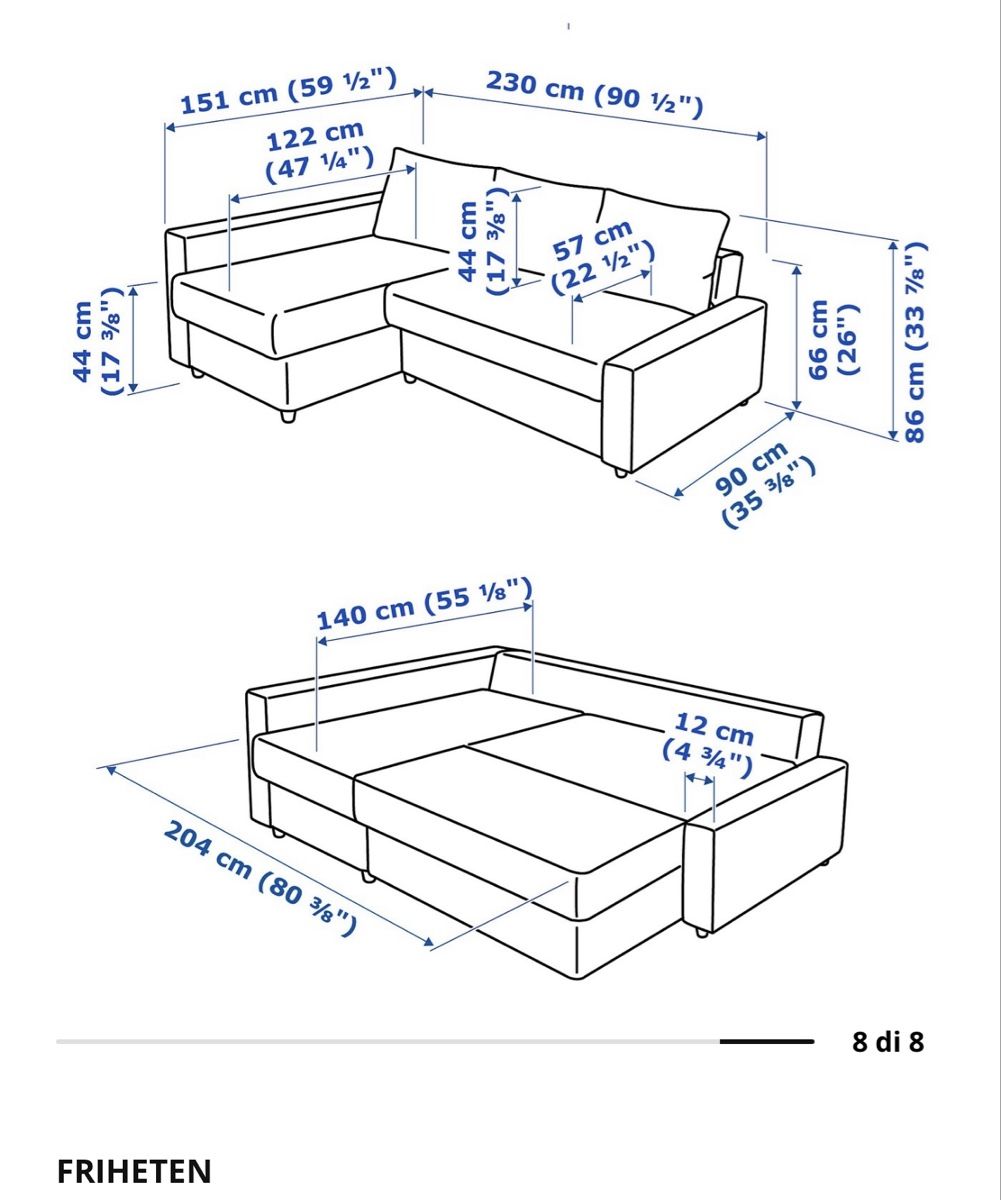 Ikea Divani: Sofa FRIHETEN IKEA – Usato da Hünenberg See venduto da ali_q8xk 3