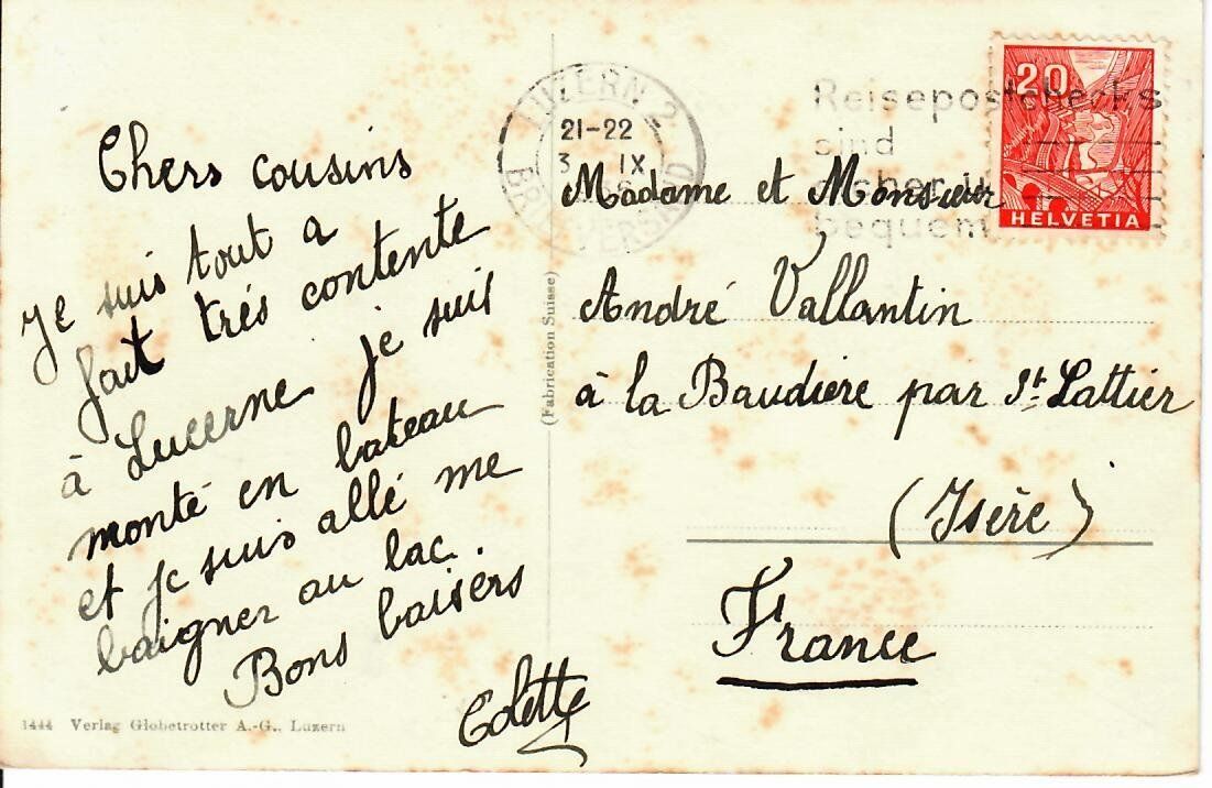 Cartoline postali: Luzern – Usato da Hochdorf venduto da Ziegel-16 1