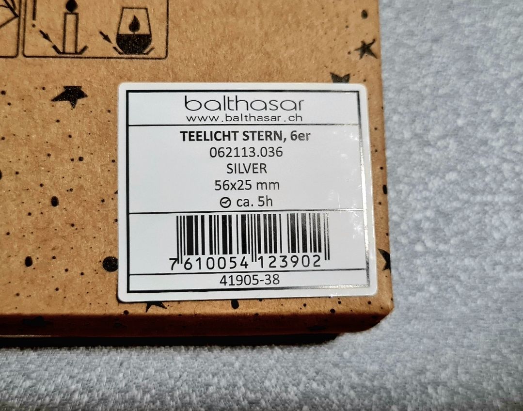Candele: Sternen - Kerze, Rechaud – Nuovo e nell'imballaggio originale da Liestal venduto da Shelby787 1