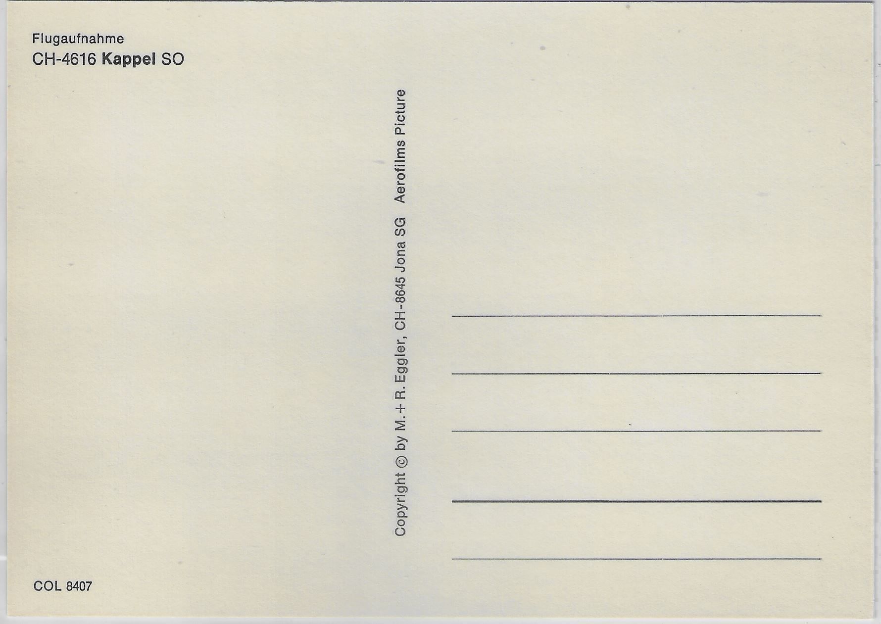 Cartoline postali: Flugaufnahme Kappel SO – Antico da Ettingen venduto da Kartenplanet 1
