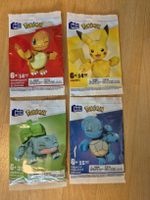 Pokémon Mega 4x Set Pikachu & 3 Starter Figuren Bausteinset