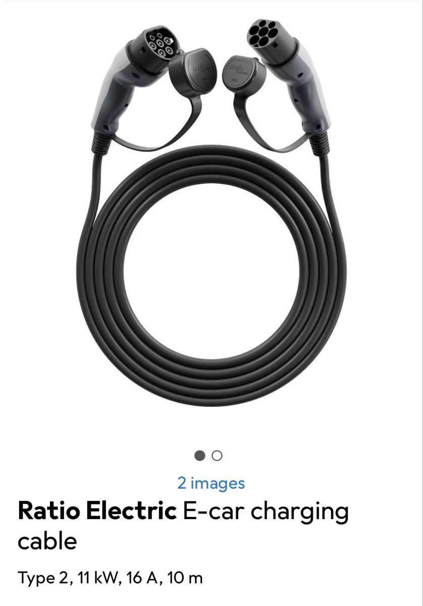 Kabel: Ratio Electric Auto EV Ladekabel 10 Meter Type 2 – Gebraucht aus Bättwil von sam_wy