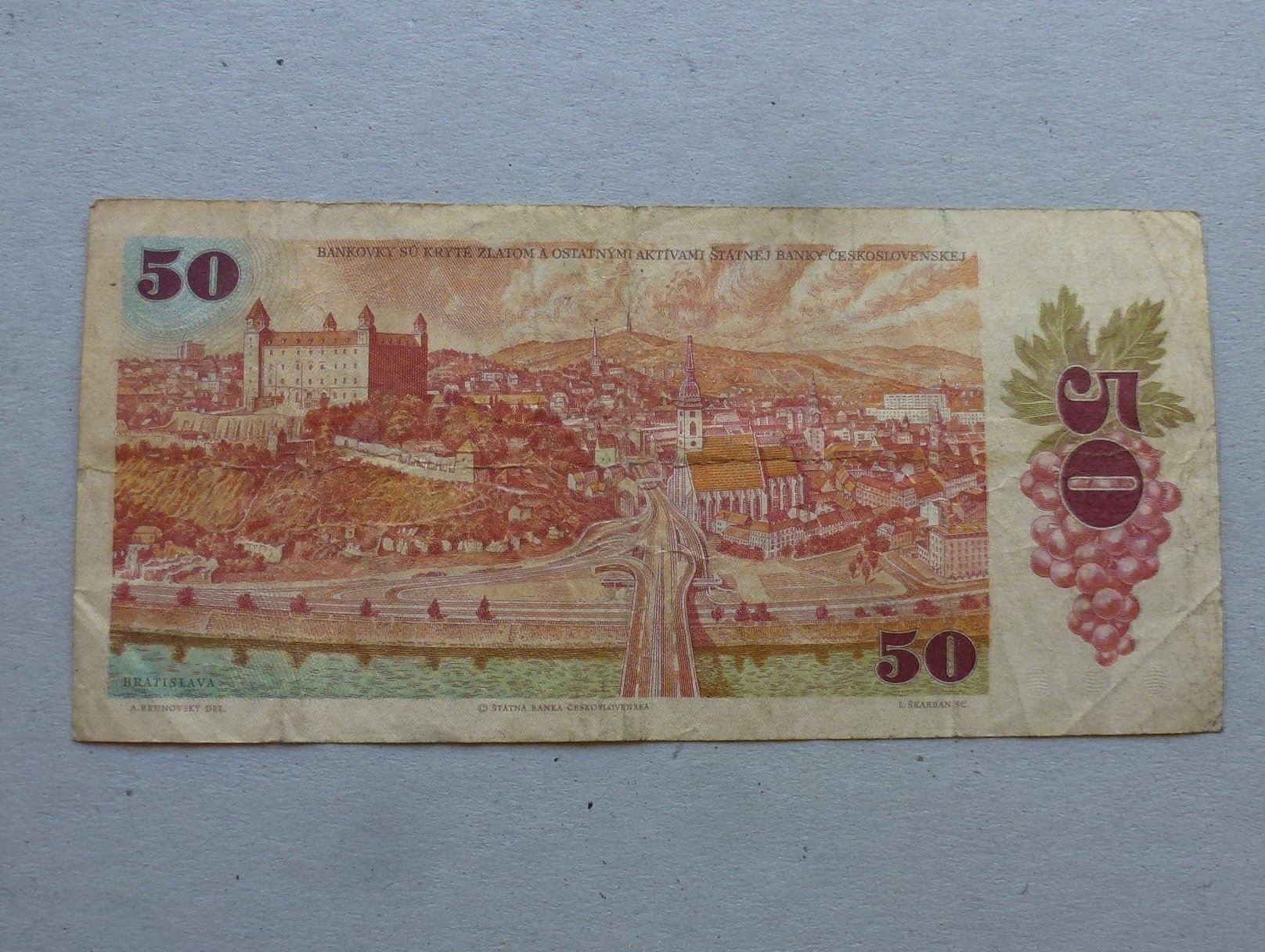 Banconote: Slovenska ++ 50 Kronen 1987 mit Marke – Usato da Walkringen venduto da Casablanca777 2