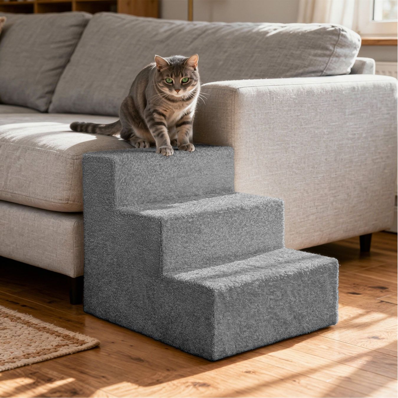 Treppen: Haustiertreppe Paw Path grau – Neu (gemäss Beschreibung) aus Murten von Roland.Kemmer.AG 3
