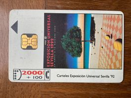 Telefonkarte Spanien CP-003, G. Billout, Sevilla ‘92