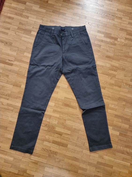 Pantalon Dockers Homme Kaki Plissé – Taille 40/29 – Gris – Coupe Classique