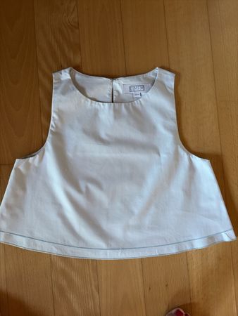 Top cropped, taille 4, bleu ciel,100% coton neuf