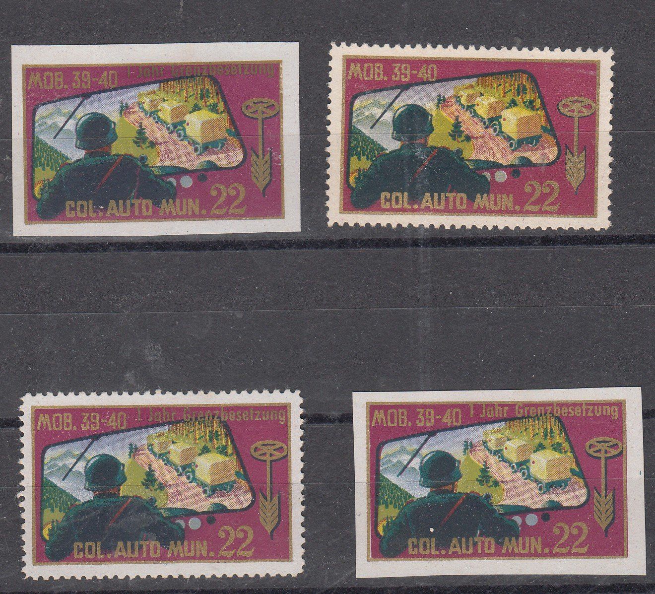 Tous les timbres: 4 Marken Transportdienst Kat.??? – D'occasion à Herrliberg par Lfrifda