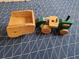 POD Holztraktor mit Anhänger
